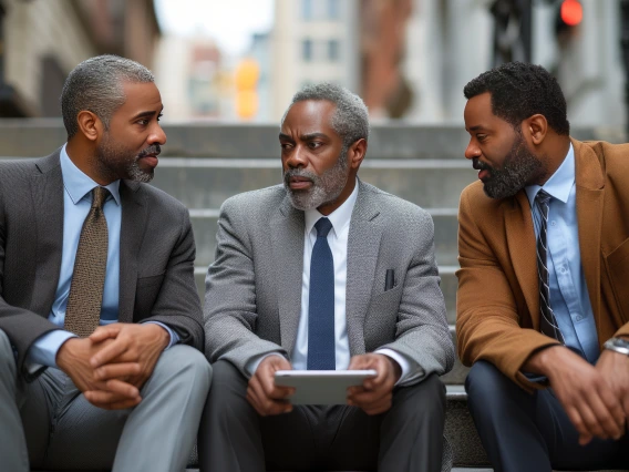 Co-workers Talking