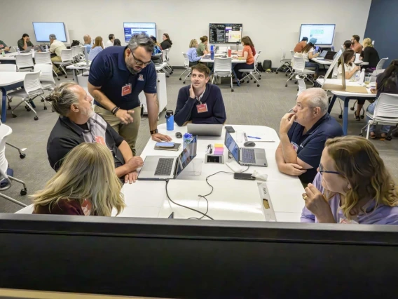 Photo of Public Health and AI Summer School session.