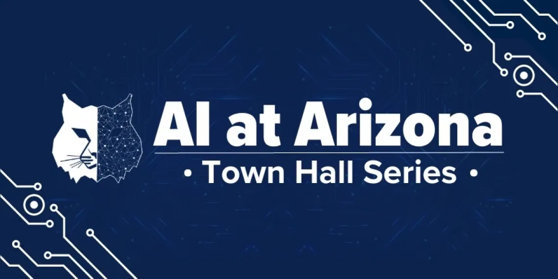 Signage promoting the AI at Arizona Town Hall Series