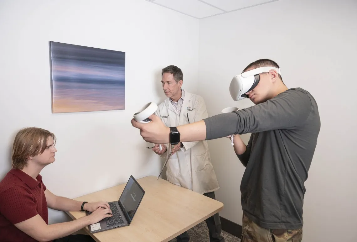 University of Arizona Health Sciences researchers are developing the Virtual Reality Military Operational Neuropsychological Assessment