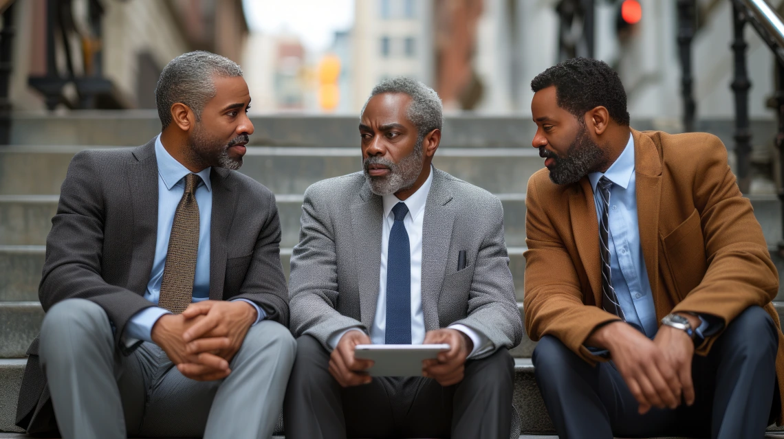 Co-workers Talking