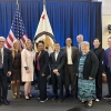 The members of the PPAC at their Fall 2024 meeting in Washington, DC. From left to right: Dr. Marvin Slepian, Heidi Nebel, Suzanne Harrison, Loletta Darden, Charles Duan, Lateef Mtima, Henry Hadad, Kathleen Duda, Olivia Tsai, and Earl “EB” Bright.